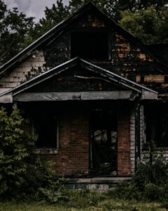 Burnt home